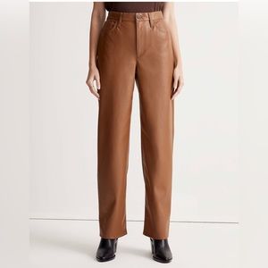 NWT The Perfect Vintage Wide-Leg Pant: Faux Leather Edition Size 26